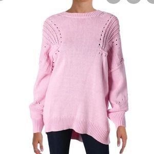 Wildfox pink over size pullover sweater